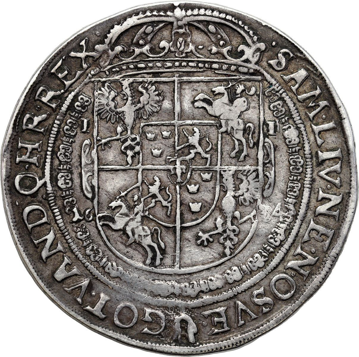 Władysław IV Waza. Talar 1634, Bydgoszcz - RZADKOŚĆ R5